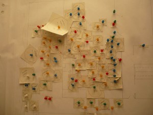 El disseny sobre paper. Com un veritable puzzle.